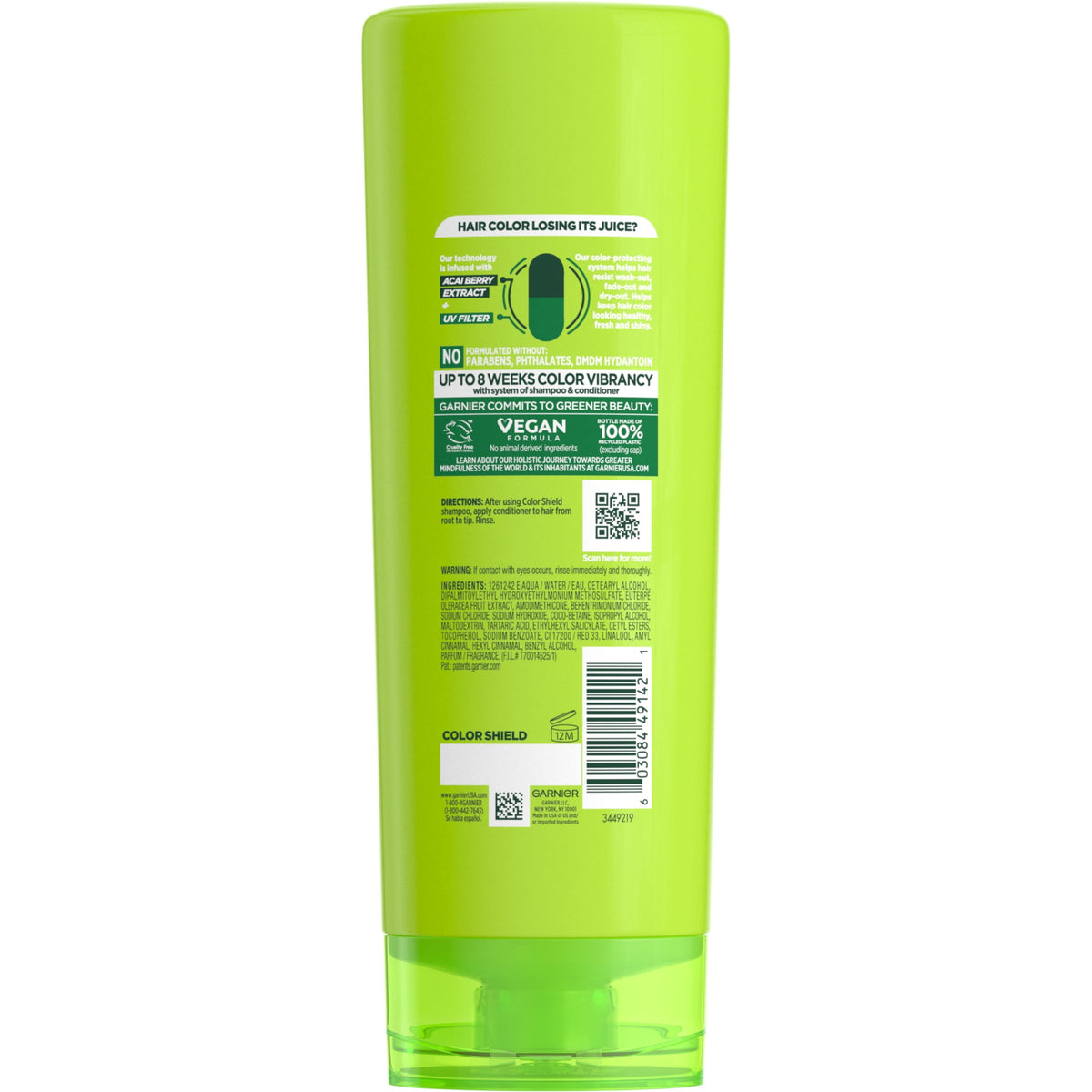 Garnier Fructis Color Shield Color Protecting Conditioner, 12 fl oz
