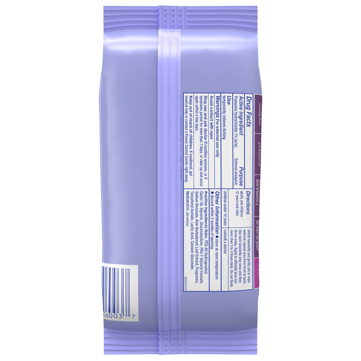 Vagisil Wipes, Anti-Itch Medicated Feminine Vaginal Wipes, Maximum Strength, Instant Relief, 20 Wipes