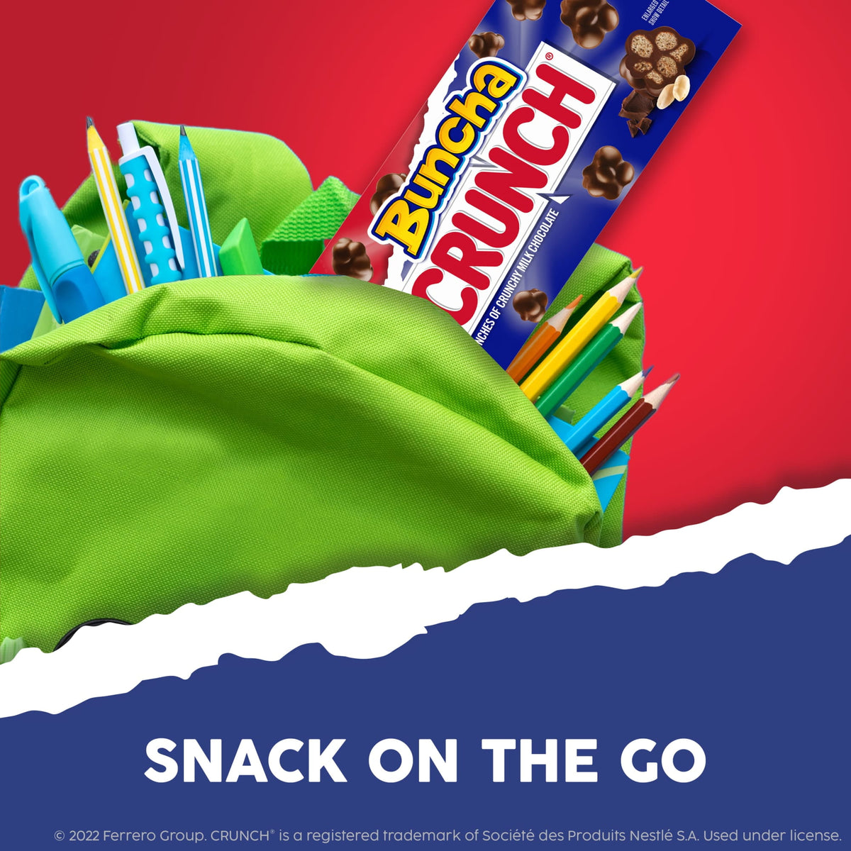 Buncha CRUNCH Candy, Pieces of Creamy Milk Chocolate with Crisped Rice, Movie Theater Candy, Concession Box, 3.2 oz