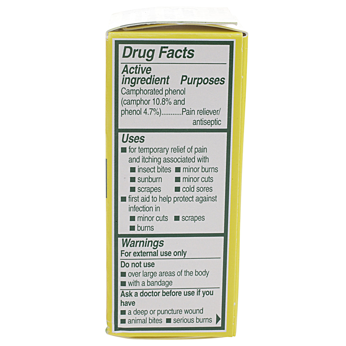 Campho Phenique Maximum Strength Antiseptic Liquid, Pain Relief and Anti-Itch Treatment, 0.75oz