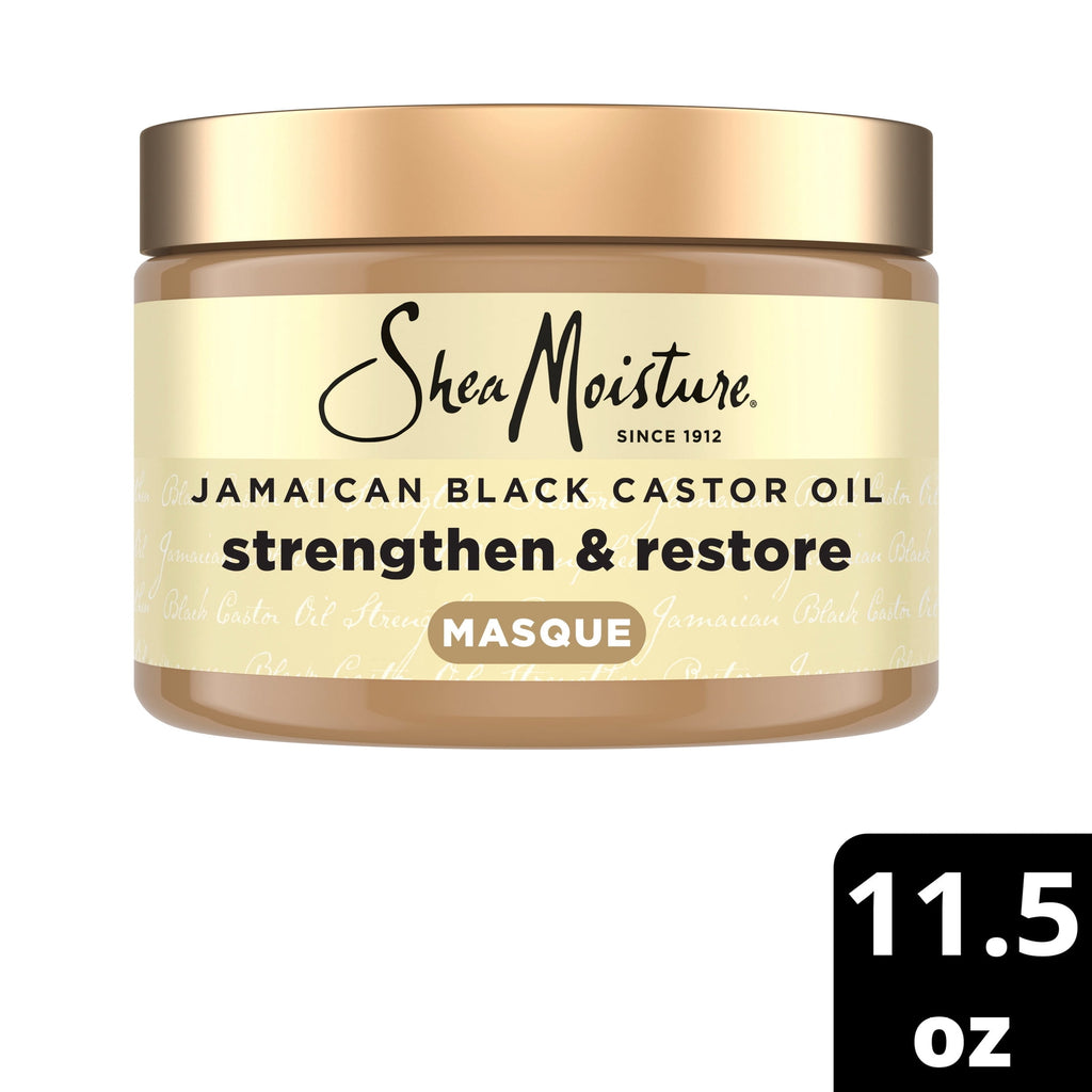 SheaMoisture Dry Hair Mask To Repair Damaged Hair & Smooth Split Ends, Jamaican Black Castor Oil Hair Mask For Dry Hair, 11.5 oz