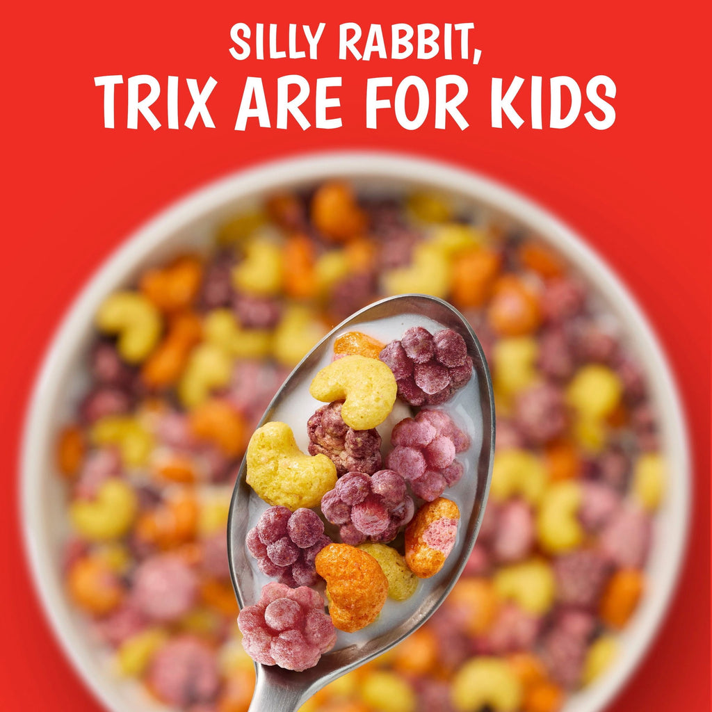 Trix Breakfast Cereal, 6 Fruity Shapes, Made with Whole Grain, 10.7 oz