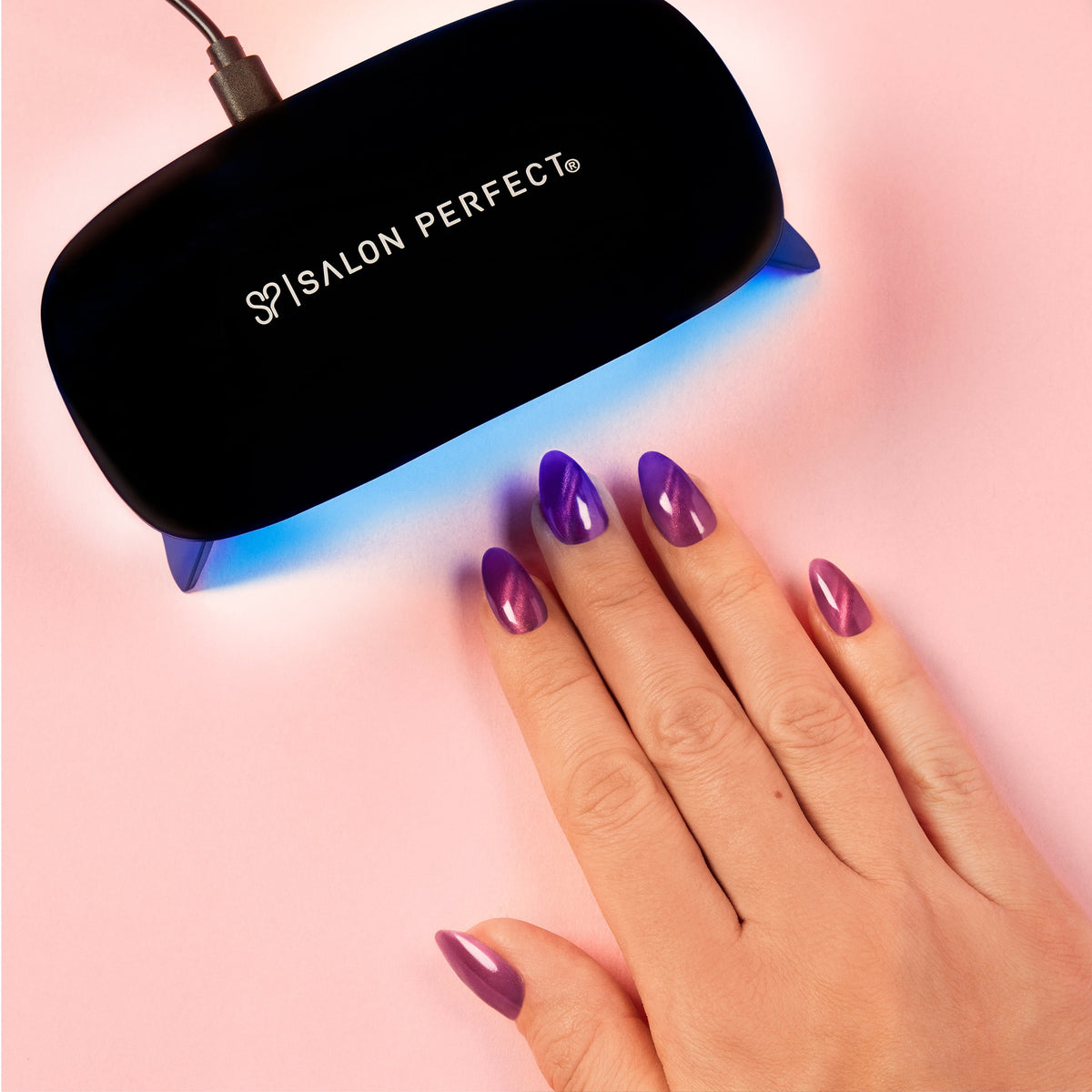 Salon Perfect Mini Gel Polish UV LED Nail Dryer Lamp with USB Charger, Nail Care Accessory