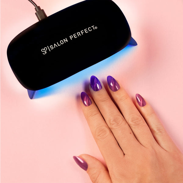 Salon Perfect Mini Gel Polish UV LED Nail Dryer Lamp with USB Charger, Nail Care Accessory