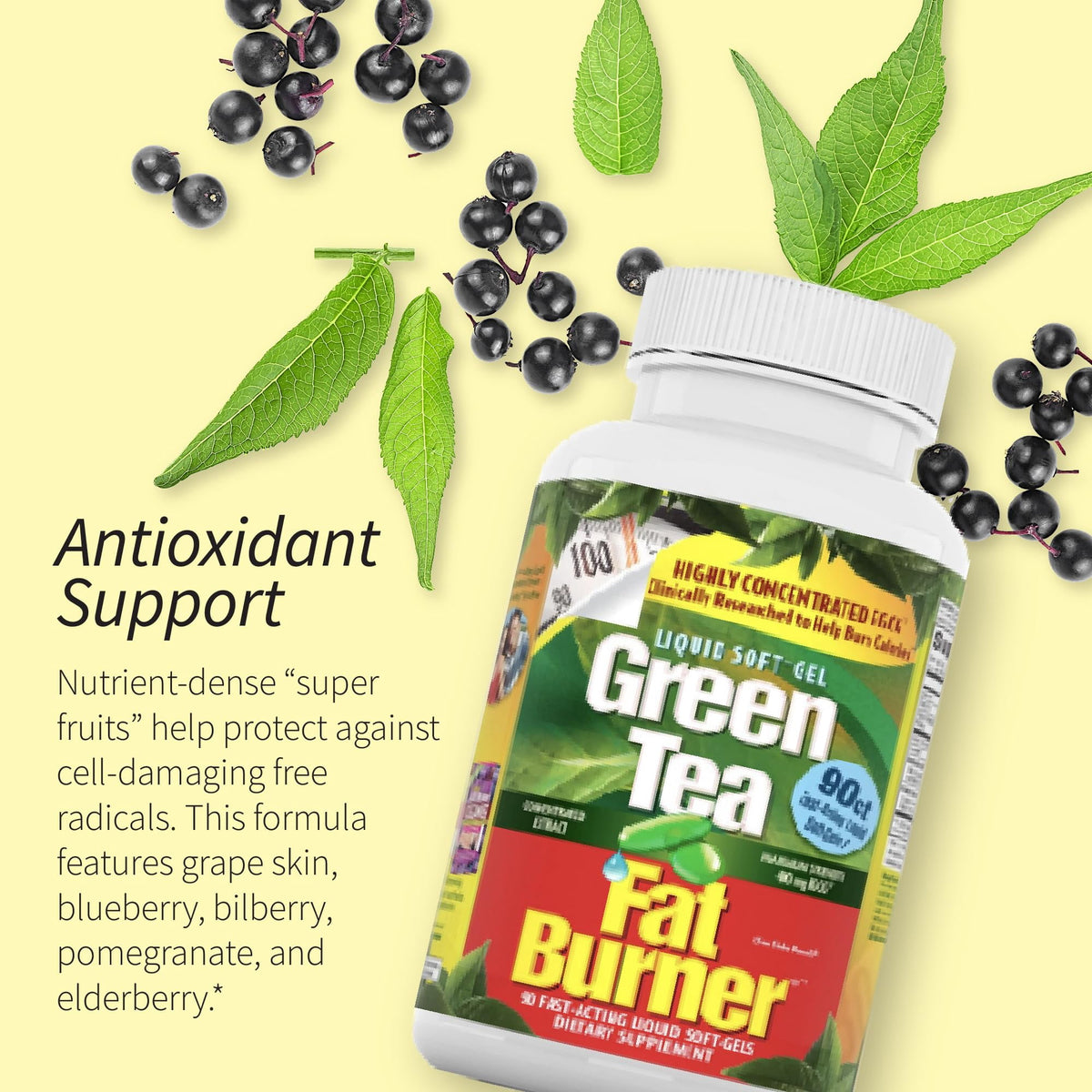 Applied Nutrition Green Tea Fat Burner®, 90 Fast-Acting Liquid Soft-Gels