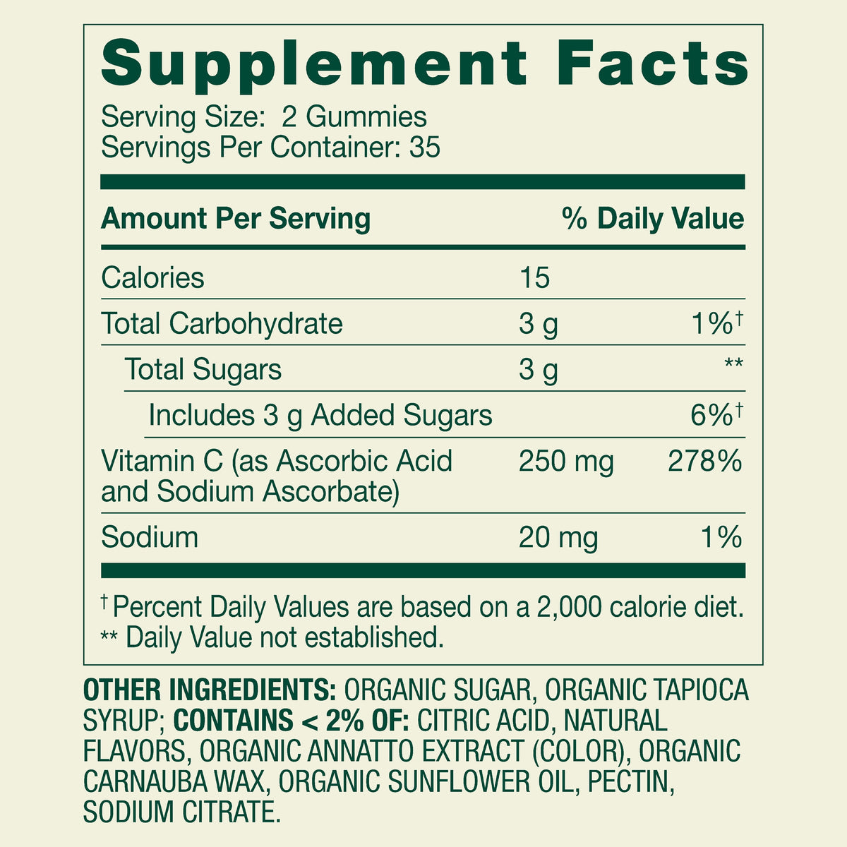 Spring Valley Vitamin C Vegetarian Gummies for Immune Health, Orange, 250 mg, 150 Count