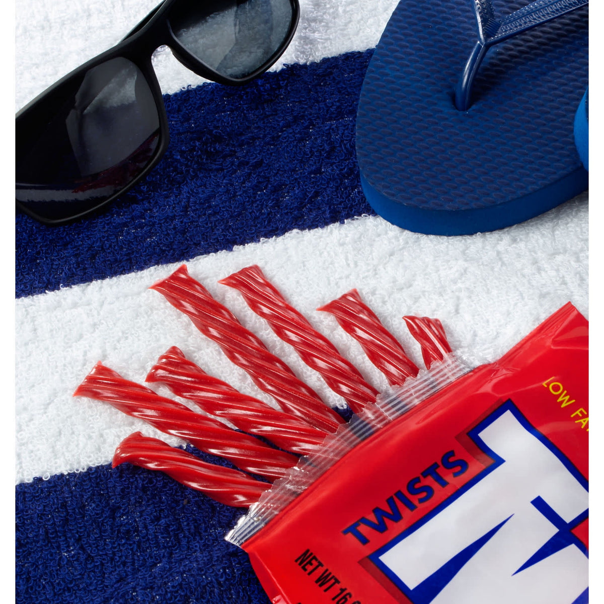 Twizzlers Twists Strawberry Flavored King Size Licorice Style Candy, Bag 5 oz