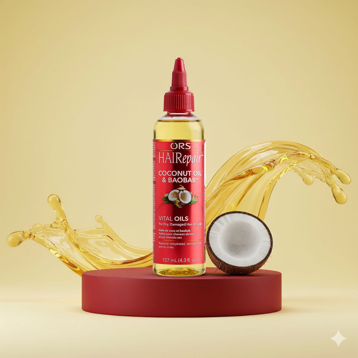 ORS HAIRepair Vital Oils for Dry, Damaged Hair and Scalp, Nourishing 4.3 fl.oz.