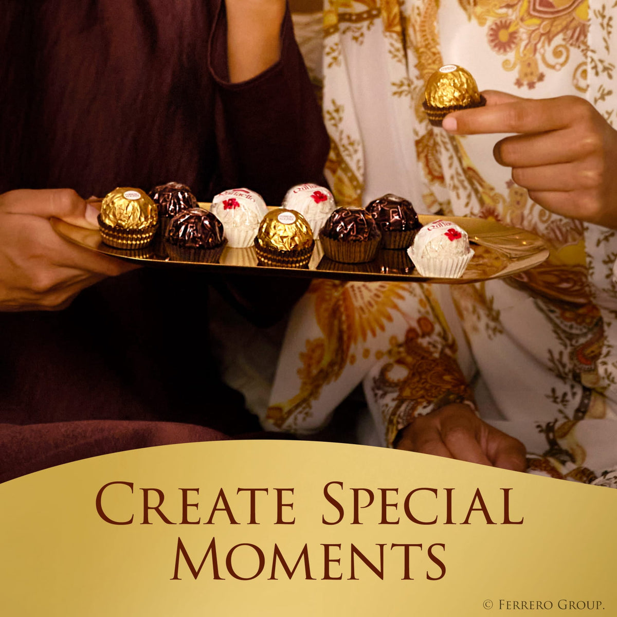 Ferrero Collection Gourmet Gift Box, 12 Assorted Chocolate with Dark Chocolate, Coconut, and Milk Chocolate, 4.6 oz
