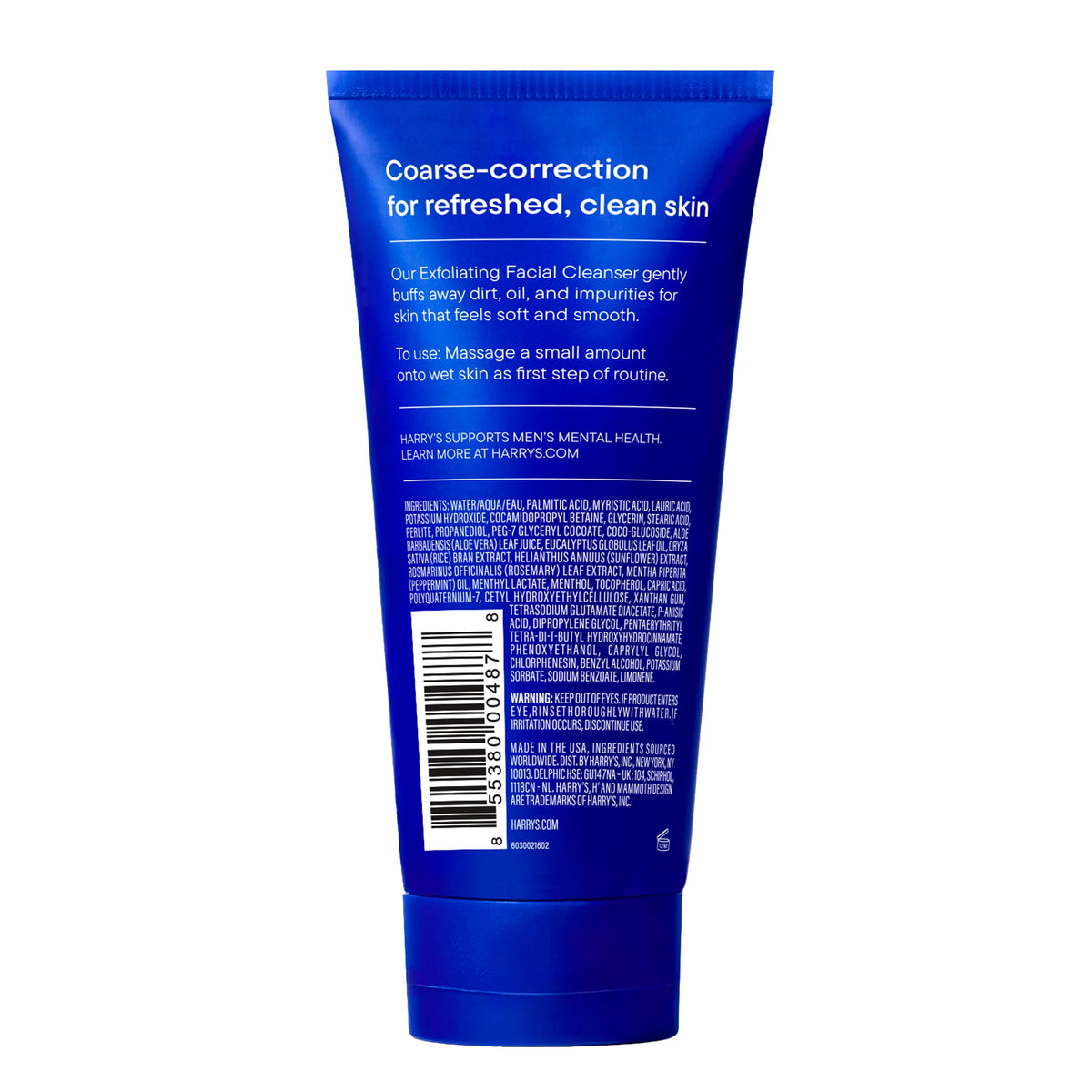 Harry's Men's Exfoliating Face Wash with Peppermint and Eucalyptus, 5.1 fl oz