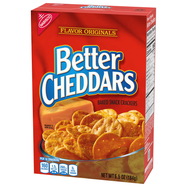 Better Cheddars Baked Snack Cheese Crackers, 6.5 oz