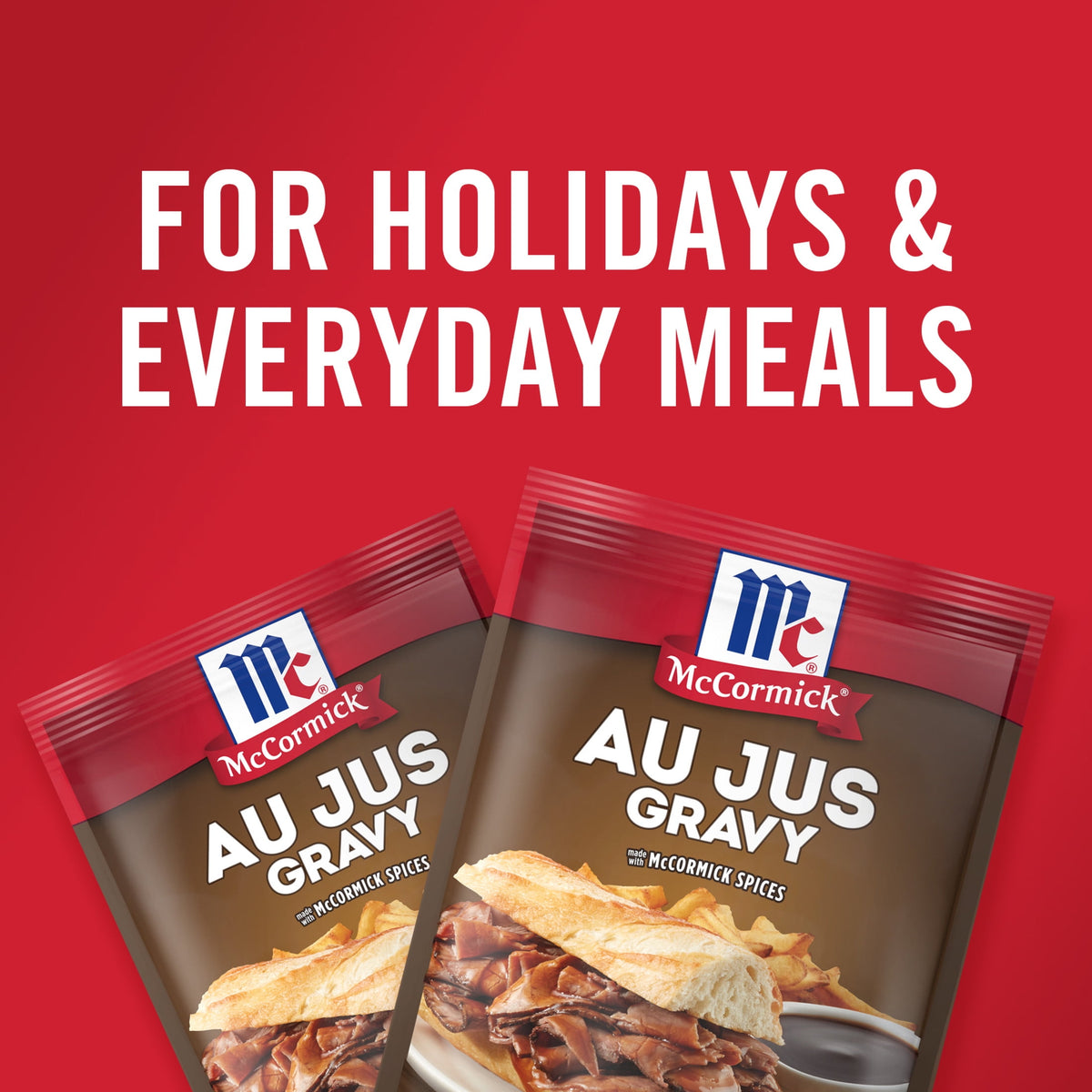 McCormick Au Jus Gravy Seasoning Mix, 1.0 oz Packet
