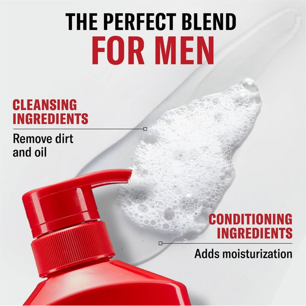 Old Spice Volcano Charcoal Shampoo for Men, All Hair Types, 21.9 fl oz