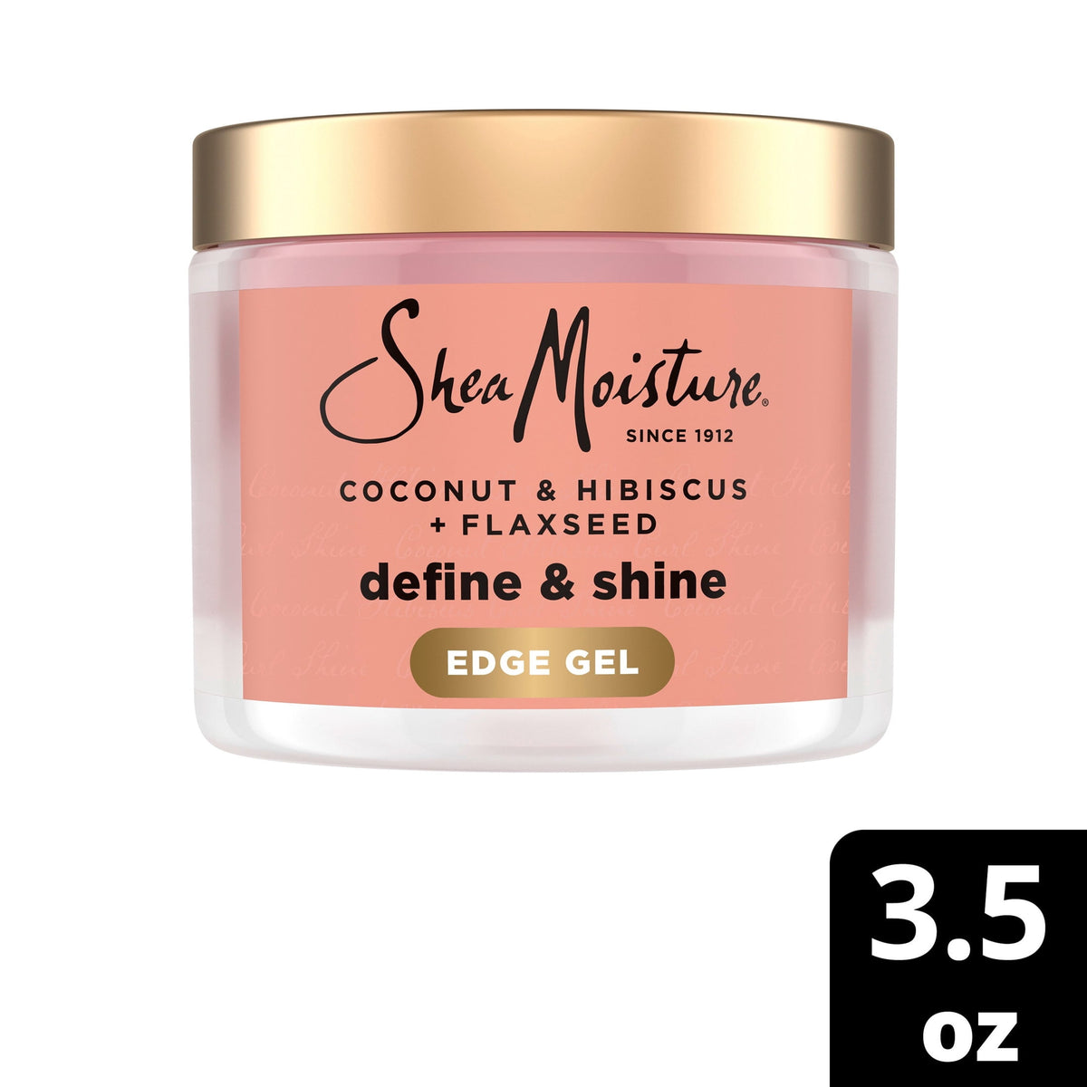 SheaMoisture Define & Shine Edge Gel + Flaxseed Holds and Controls Edges All Day Infused With Glycerin, Coconut Oil and an Invigorating Sweet Scent