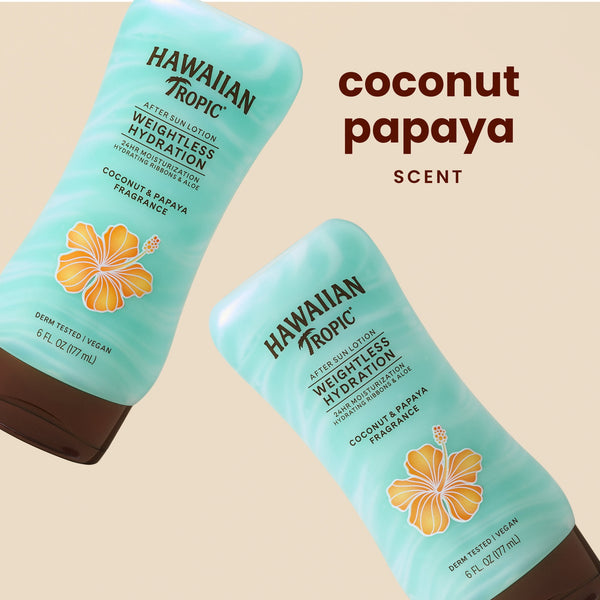 Hawaiian Tropic Weightless Hydration after Sun Lotion for Adults, 6 Fl Oz