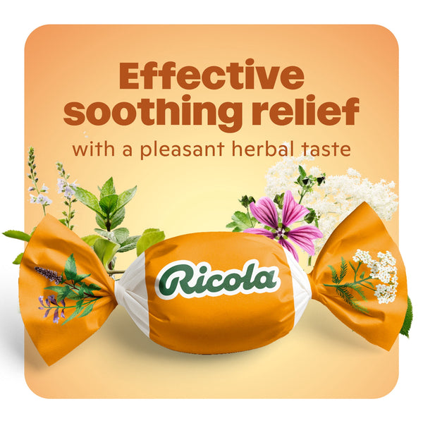 Ricola Honey Herb Cough Drops for Sore Throat and Cough Relief, Value Pack, 45 Count
