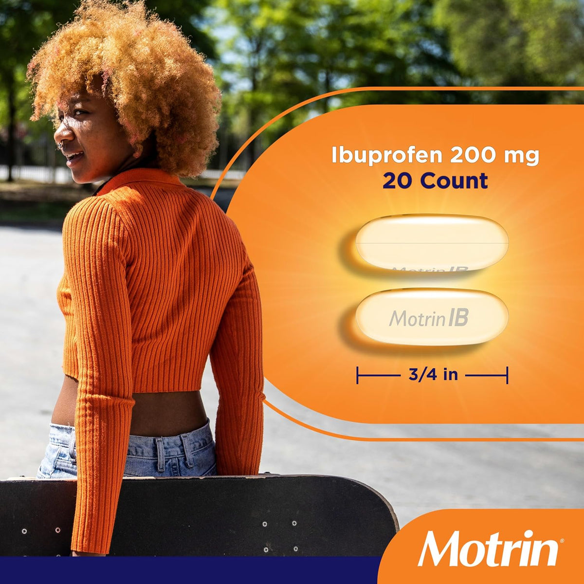 Motrin IB Liquid Gels, 200 mg Ibuprofen, 20 ct