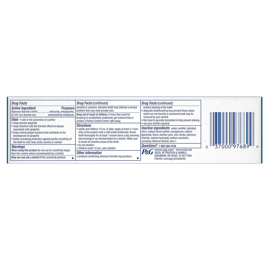 Crest Pro-Health Toothpaste, Sensitive & Enamel Shield, 4.6 oz