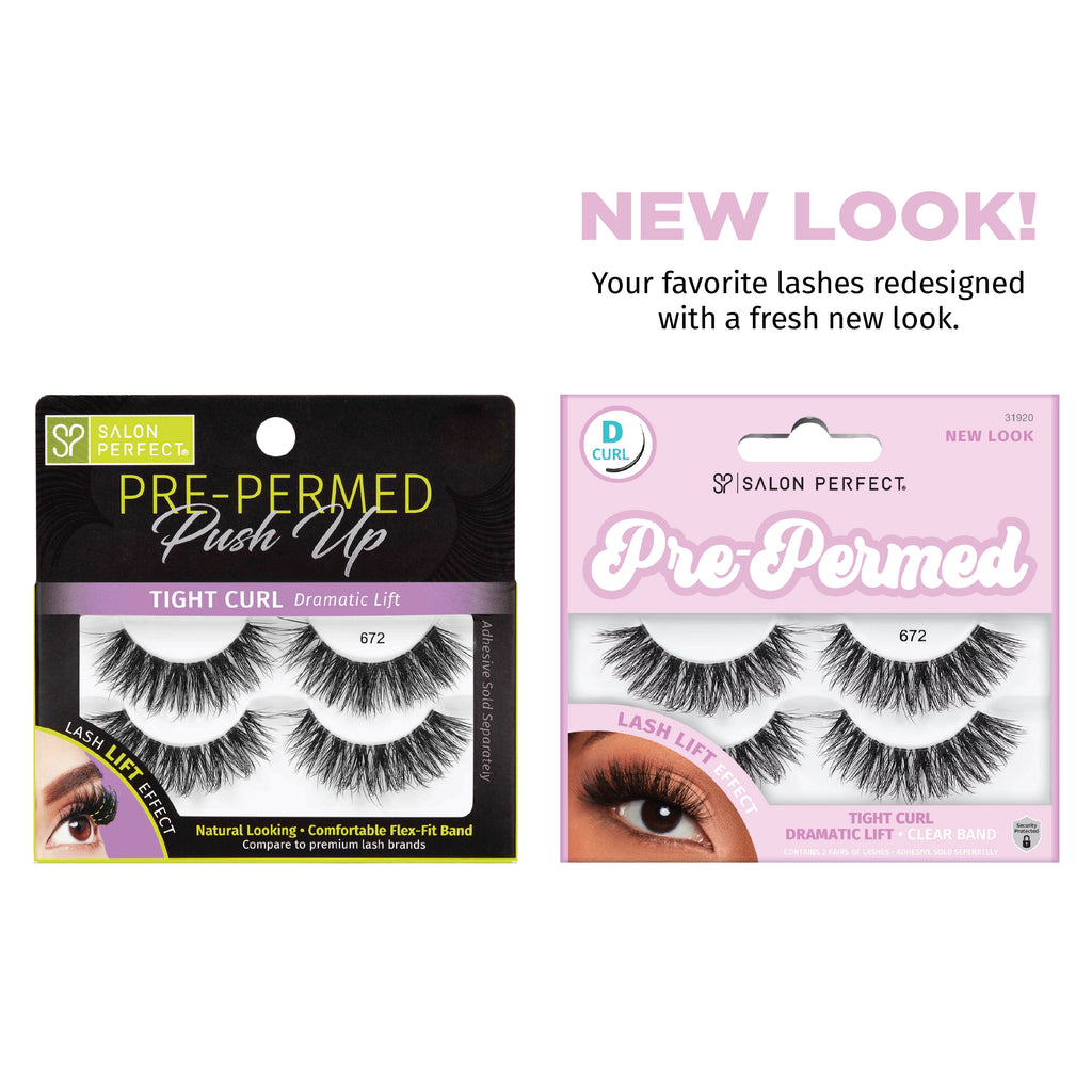 Salon Perfect Pre-Permed Lash, 672, 2 pairs