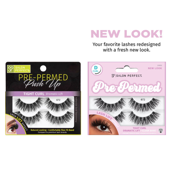 Salon Perfect Pre-Permed Lash, 672, 2 pairs