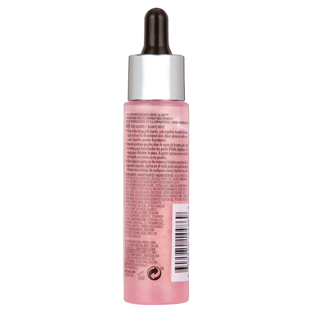 Revlon PhotoReady Rose Glow Primer, Hydrating + Illuminating, Rose Quartz