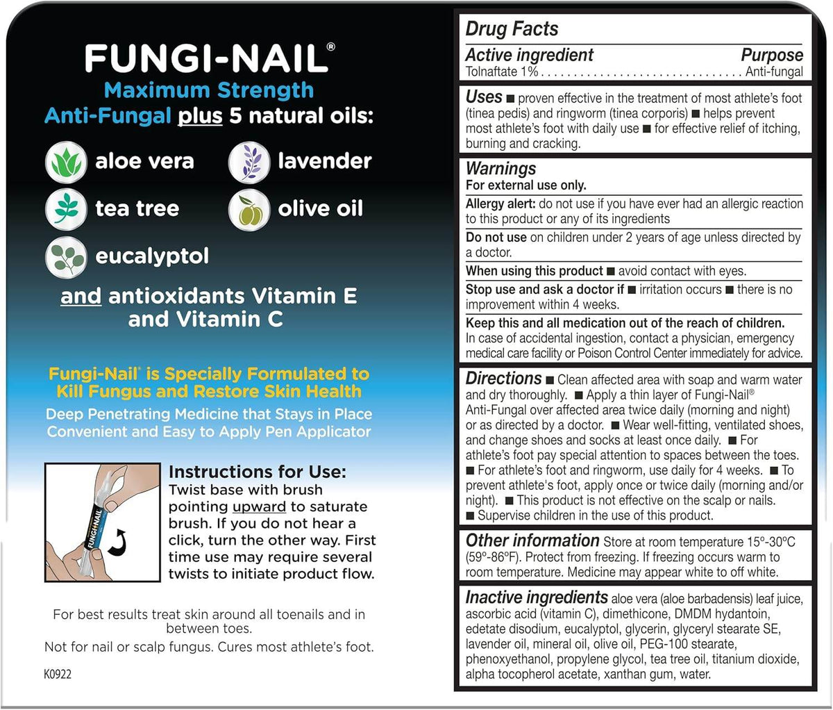 Fungi Nail Anti-Fungal Pen, 0.1 oz - OTC Shoppe Express