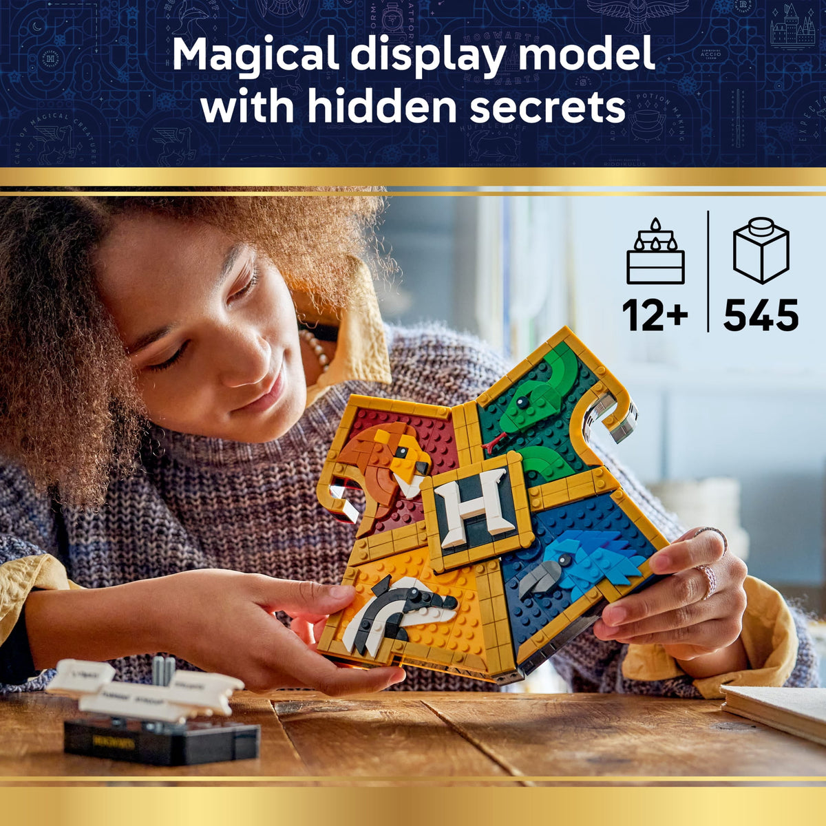 LEGO Harry Potter Hogwarts House Crest Building Set 76462, Ages 12+