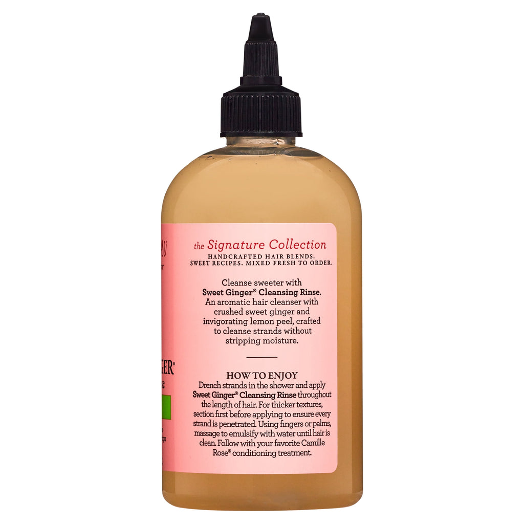 Camille Rose Sweet Ginger Cleanse & Refresh All Ages Cleansing Rinse with Ginger Root & Aniseed Oil, 12oz