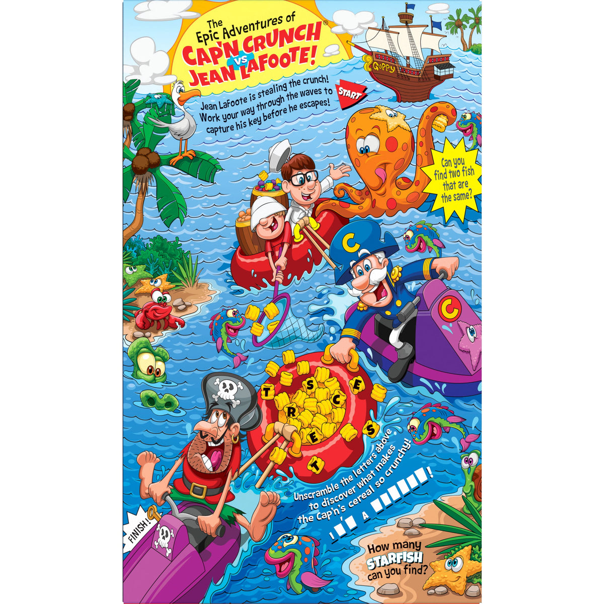 Cap'n Crunch Sweetened Corn & Oat Cereal, 22.1 oz Box