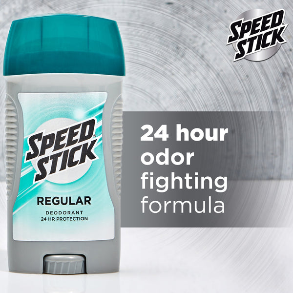 Speed Stick Men's Antiperspirant Deodorant, Regular, 3 oz, Twin Pack