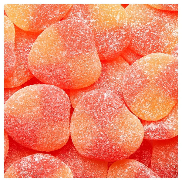 HARIBO Peaches Gummies Fruity Peach Flavor Gummy Candy, 8 oz, Share Size Bag