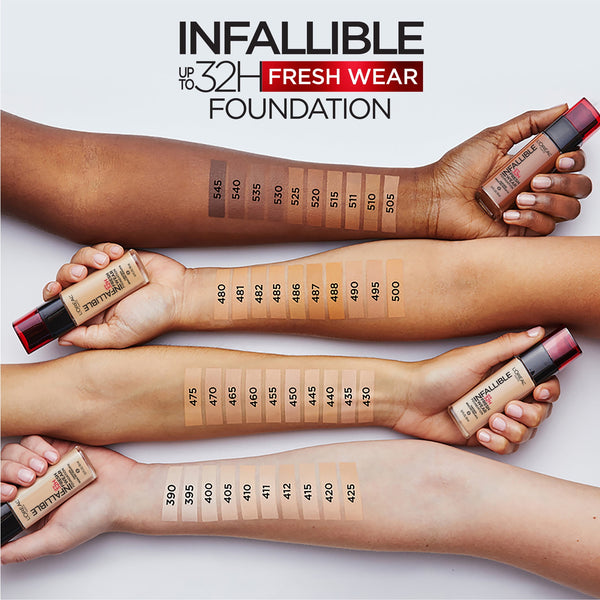 L'Oreal Paris Infallible 24 Hour Fresh Wear Foundation, Lightweight, Golden Beige