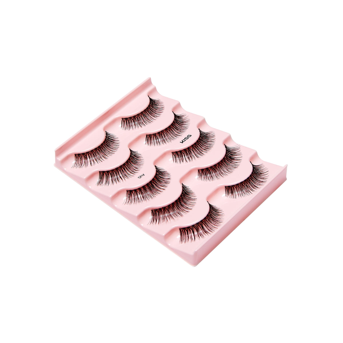 Kiss Looks So Natural False Eyelashes Multipack, 'Shy', 12mm, 5 Pairs Strip Lashes