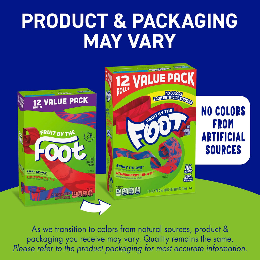 Fruit by the Foot Gluten Free Berry and Strawberry Fruit Flavored Snacks (12 Rolls)