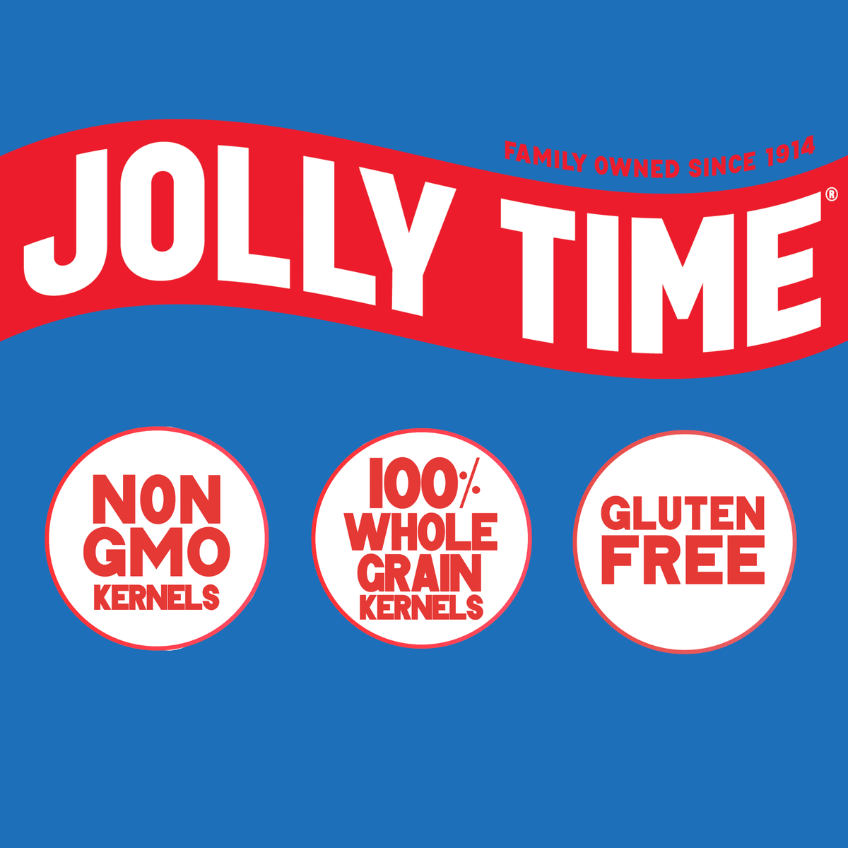 JOLLY TIME Select Premium Yellow Popcorn Kernels 30 oz. Gluten-Free, non-GMO, and Whole-Grain. Natural Popcorn Kernels