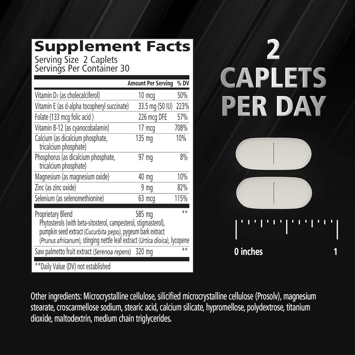 Urinozinc Plus Prostate Supplement with Beta Sitosterol & Saw Palmetto Reduce Frequent Urination, 60 Count