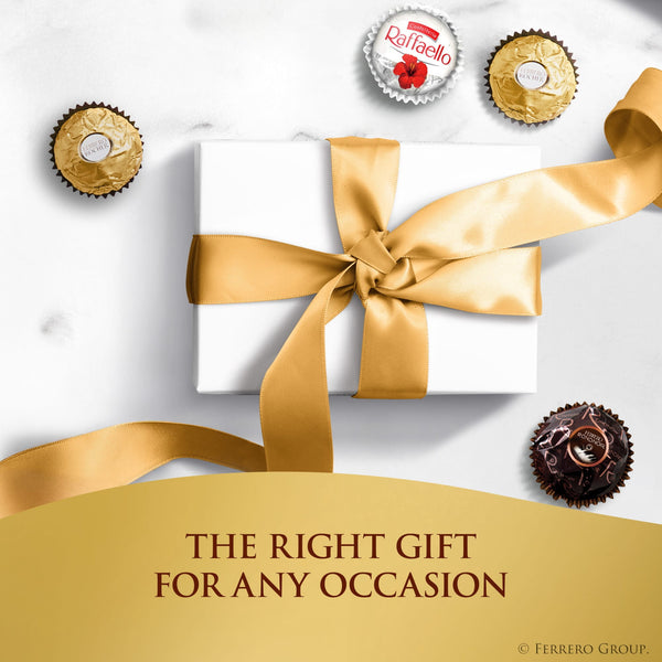 Ferrero Collection Gourmet Gift Box, 12 Assorted Chocolate with Dark Chocolate, Coconut, and Milk Chocolate, 4.6 oz