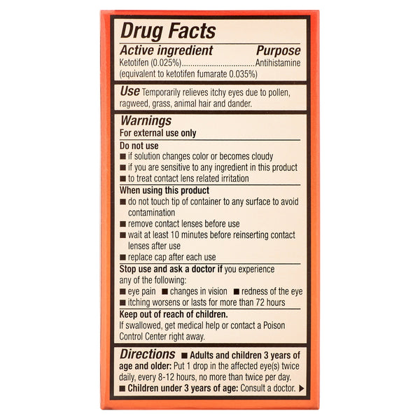 SYSTANE ZADITOR Antihistamine Eye Drops, Fast-Acting Up to 12-Hour Allergy Itch Relief, 5mL