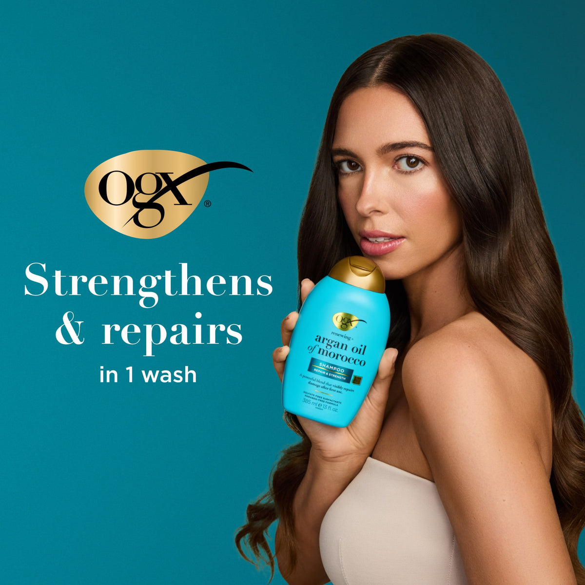 OGX Renewing + Argan Oil of Morocco Moisturizing Daily Shampoo, 13 fl oz