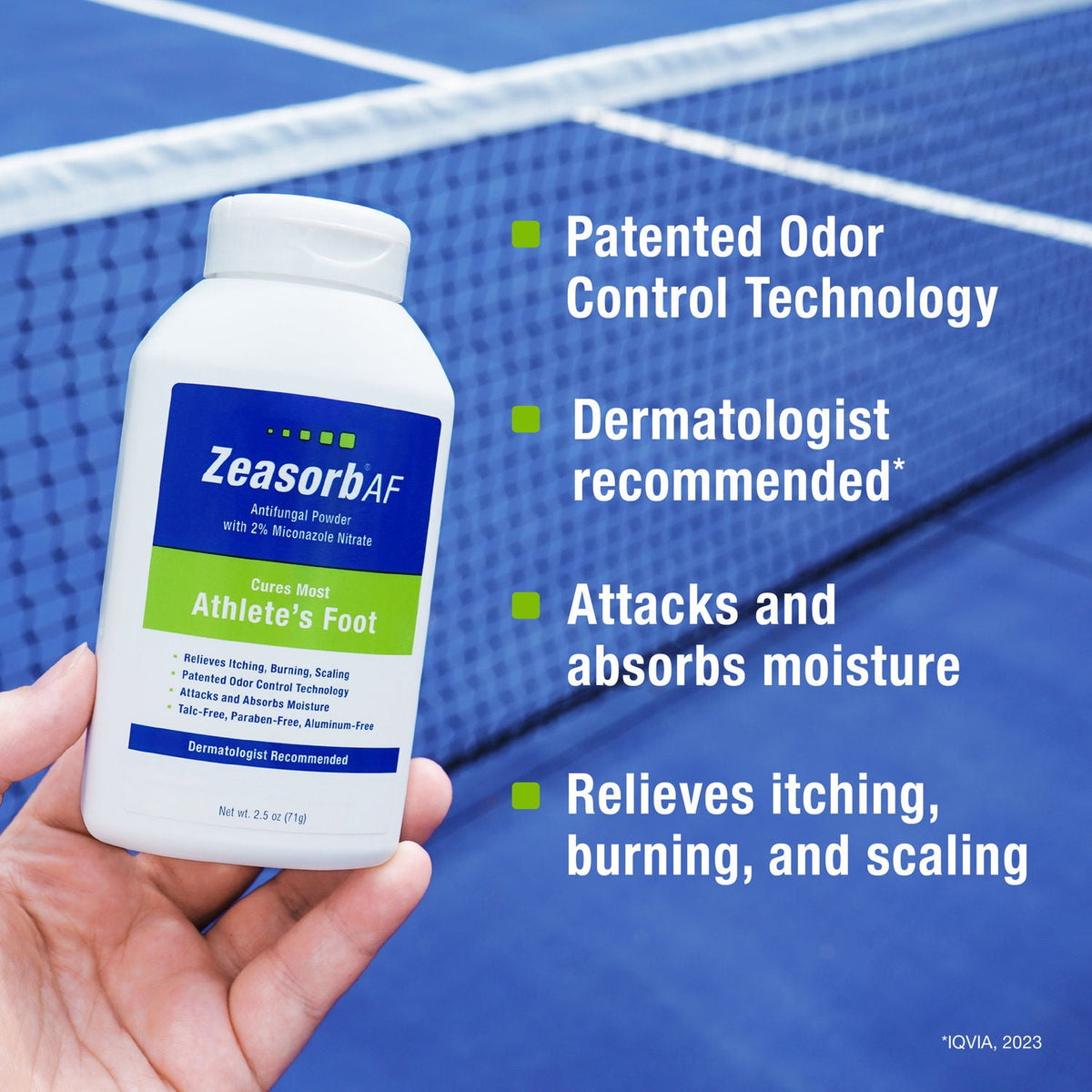 Zeasorb Super Absorbent Foot & Body Powder with Odor Control, 2.5oz