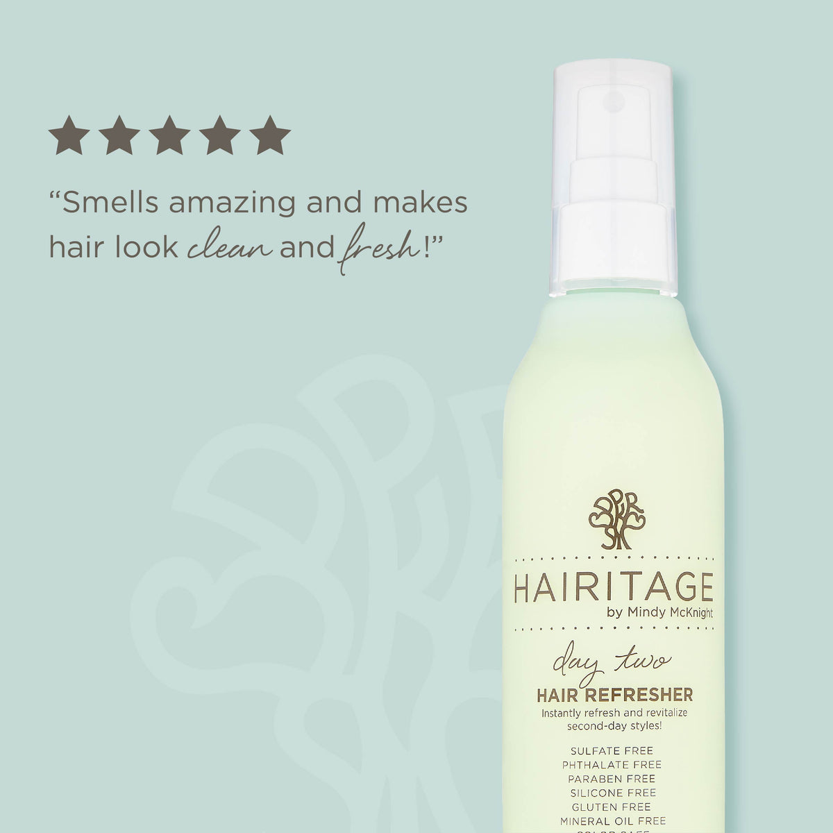 Hairitage Hydrating Refresher Hair Spray for All Hair Types, 6 oz