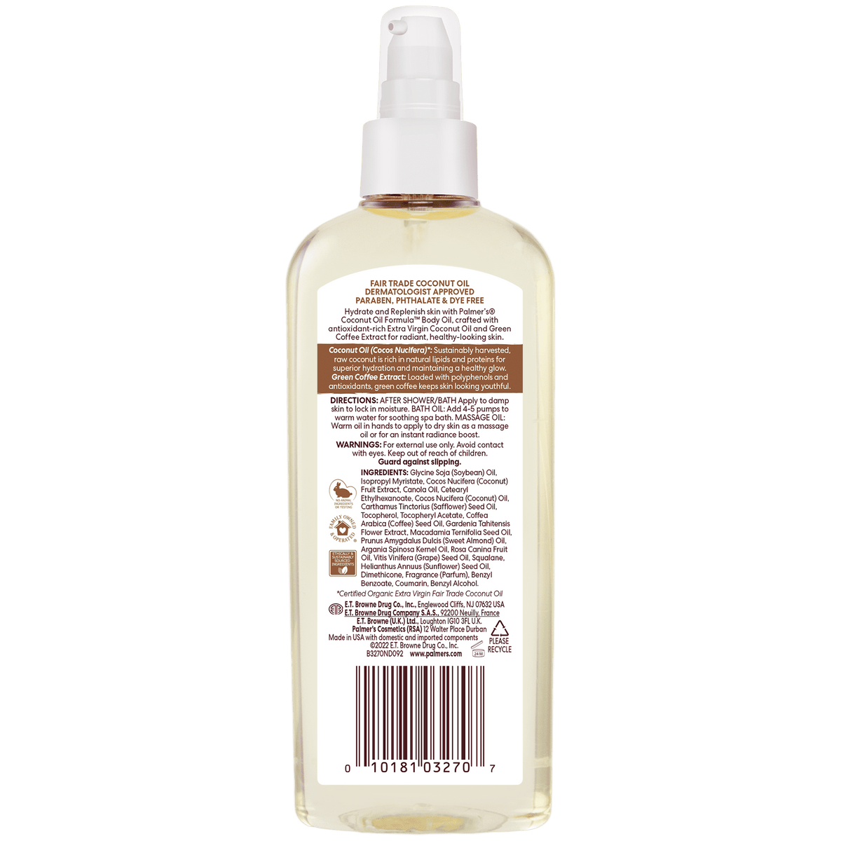 Palmer's Coconut Oil Formula Body Oil, 5.1 oz.