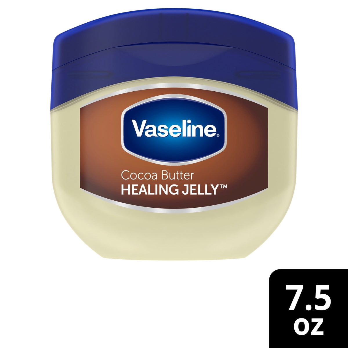 Vaseline Petroleum Jelly For Dry Cracked Skin Cocoa Butter, 7.5 oz