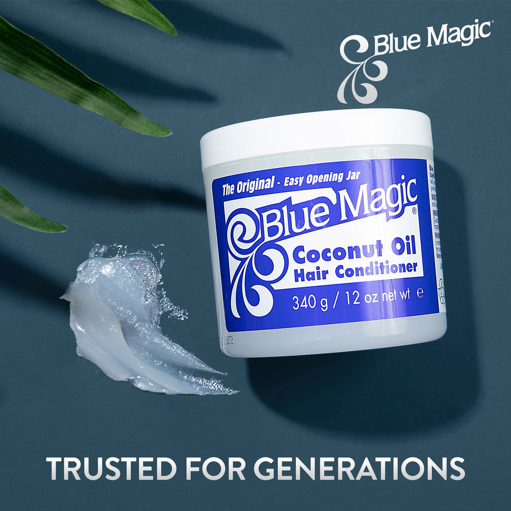 Blue Magic Coconut Oil Hair Conditioner 12 oz for Dry Hair - Repairs Split Ends and Moisturizes