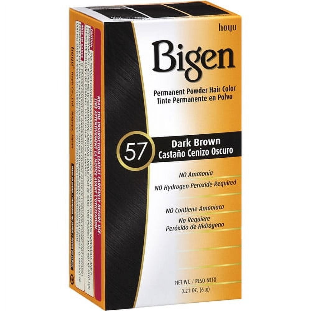 Bigen Permanent Powder Dark Brown 57 Hair Color, .21 Oz