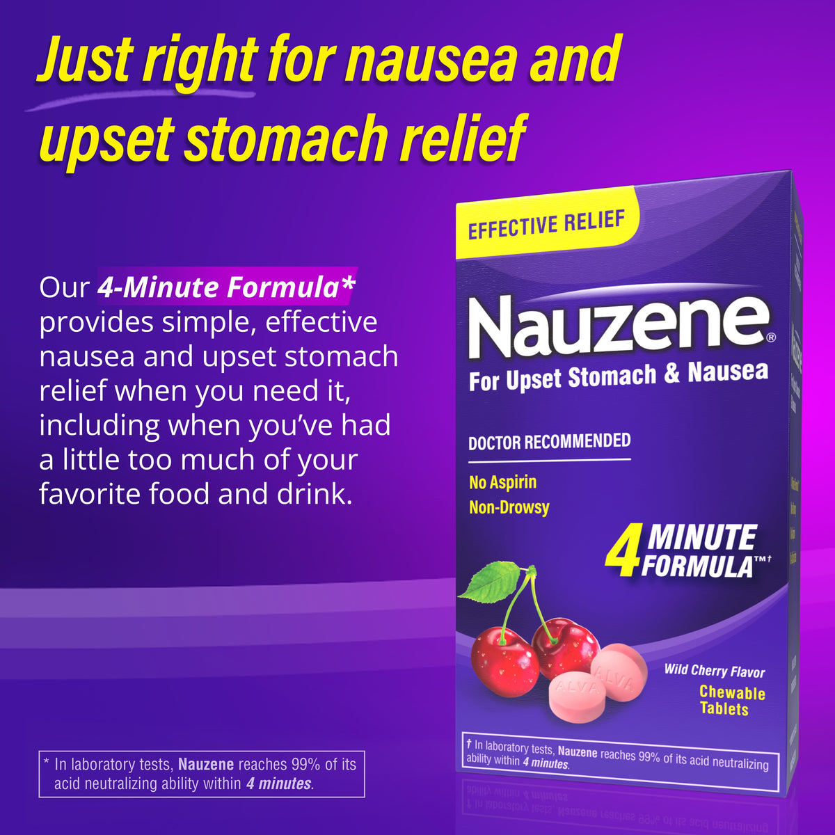 Nauzene Chewable Tablets 42 Count
