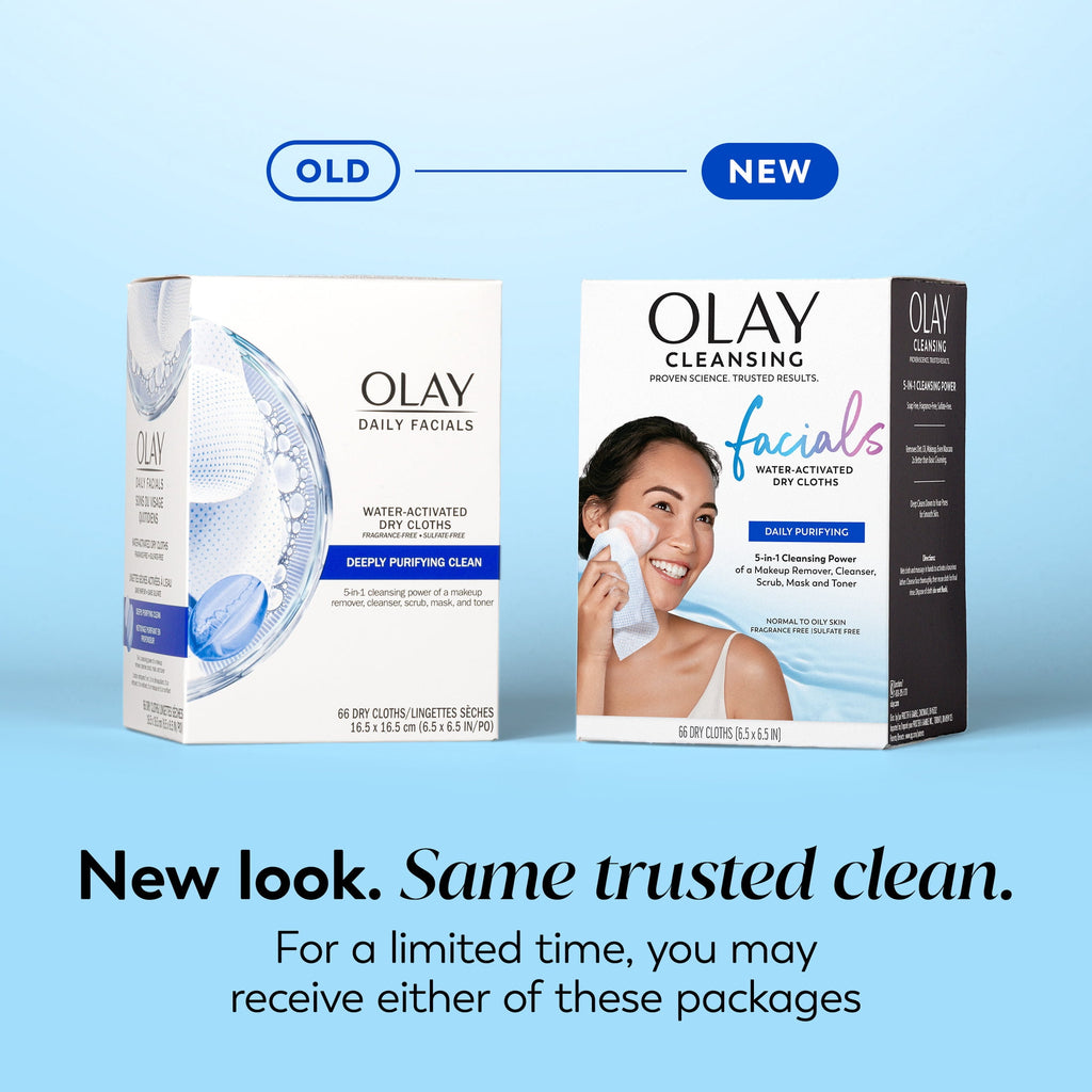 Olay Makeup Remover Wipes, Daily Facials,&nbsp;&nbsp;Fragrance-Free, Gentle Face Cleanser, 66 Count