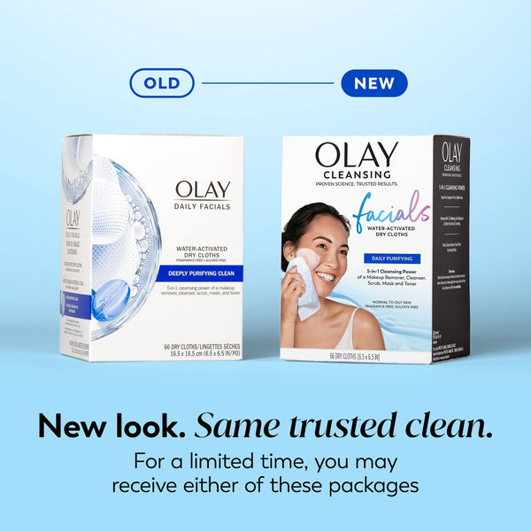 Olay Makeup Remover Wipes, Daily Facials,&nbsp;&nbsp;Fragrance-Free, Gentle Face Cleanser, 66 Count