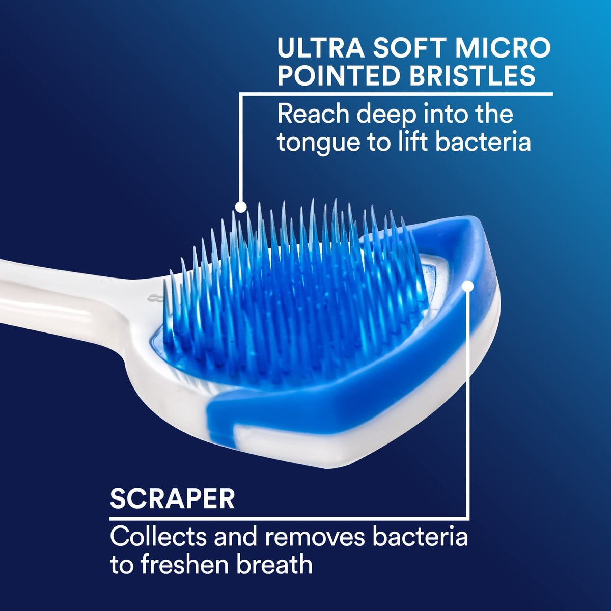 DenTek Orabrush Fresh Breath Tongue Cleaner, BPA-Free Tongue Scraper, 1 Count