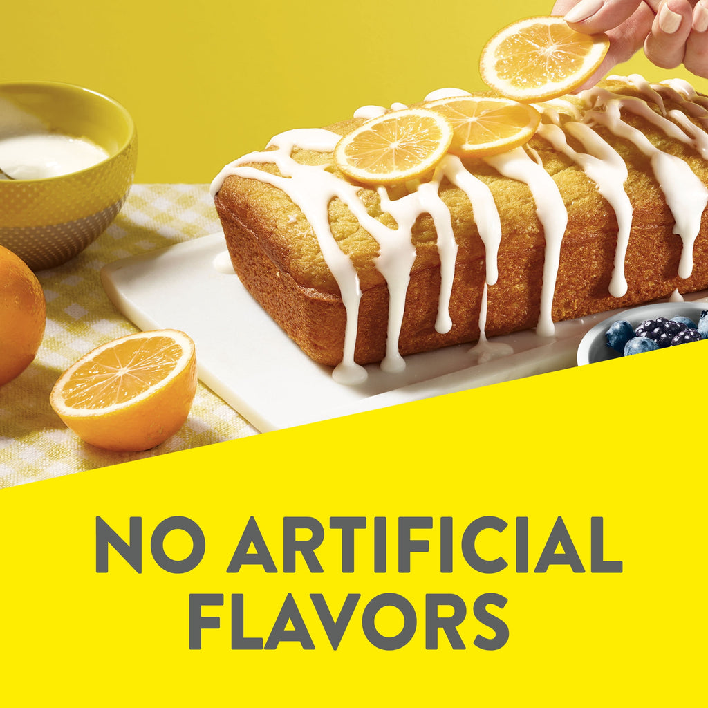 Krusteaz Meyer Lemon Pound Cake Mix, Pound Cake Baking Mix with Lemon Flavored Glaze, 16.5 oz Box​